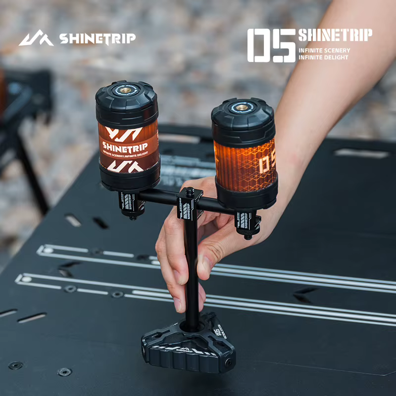 Support de lumière d'ambiance de Camping en plein air ShineTrip en alliage d'aluminium