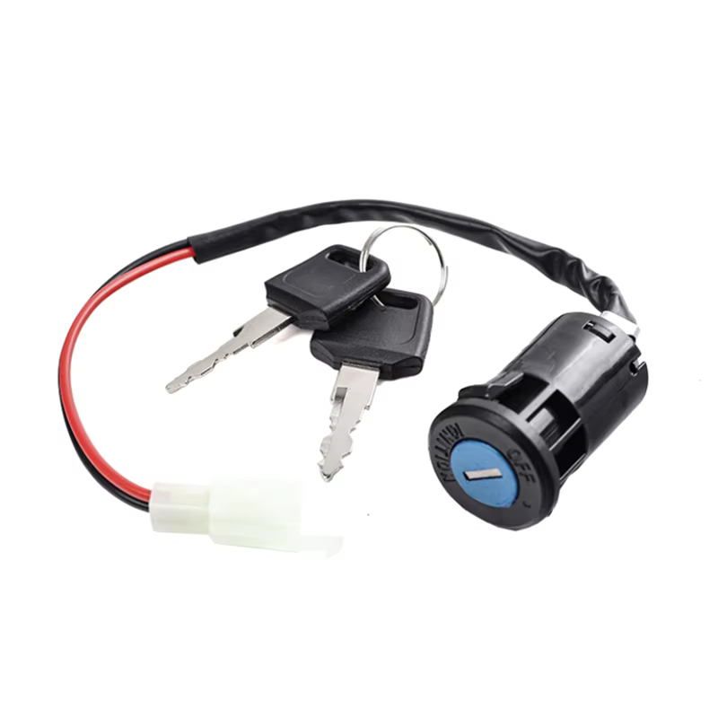 Interrupteur à clé de contact pour cyclomoteur, 2 fils, trou de 28mm, accessoire pour ATV, Dirt Bike, moto électrique, Go-Kart, outil marche/arrêt Durable