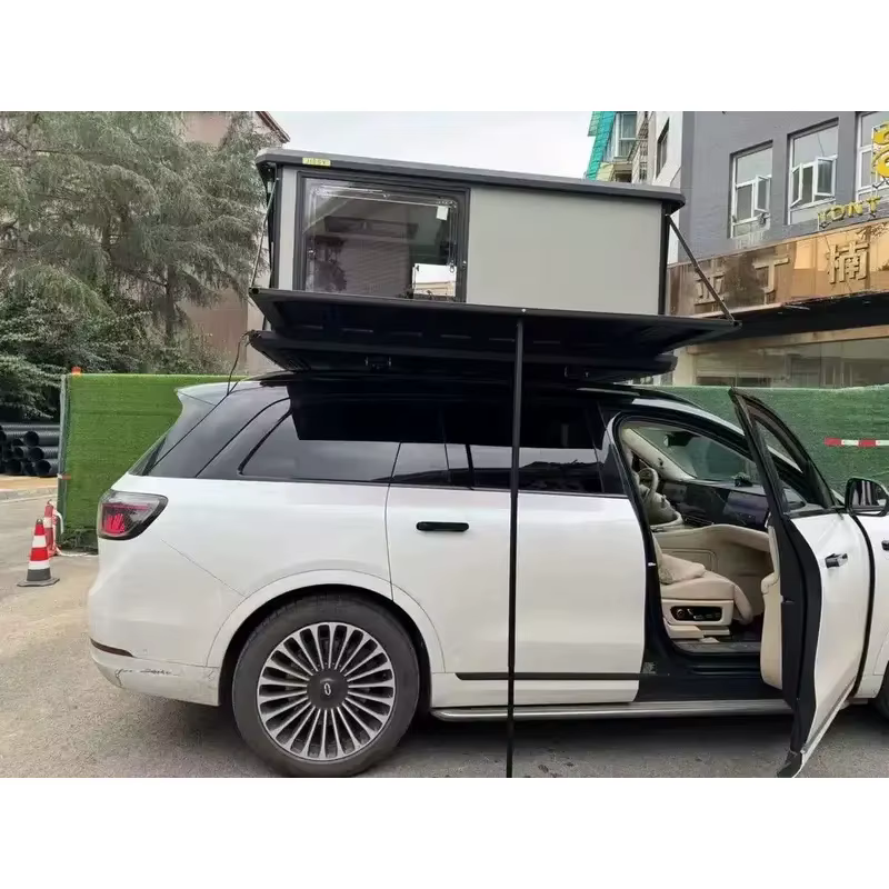 Tente de toit rigide tout-terrain en aluminium avec système de levage électrique