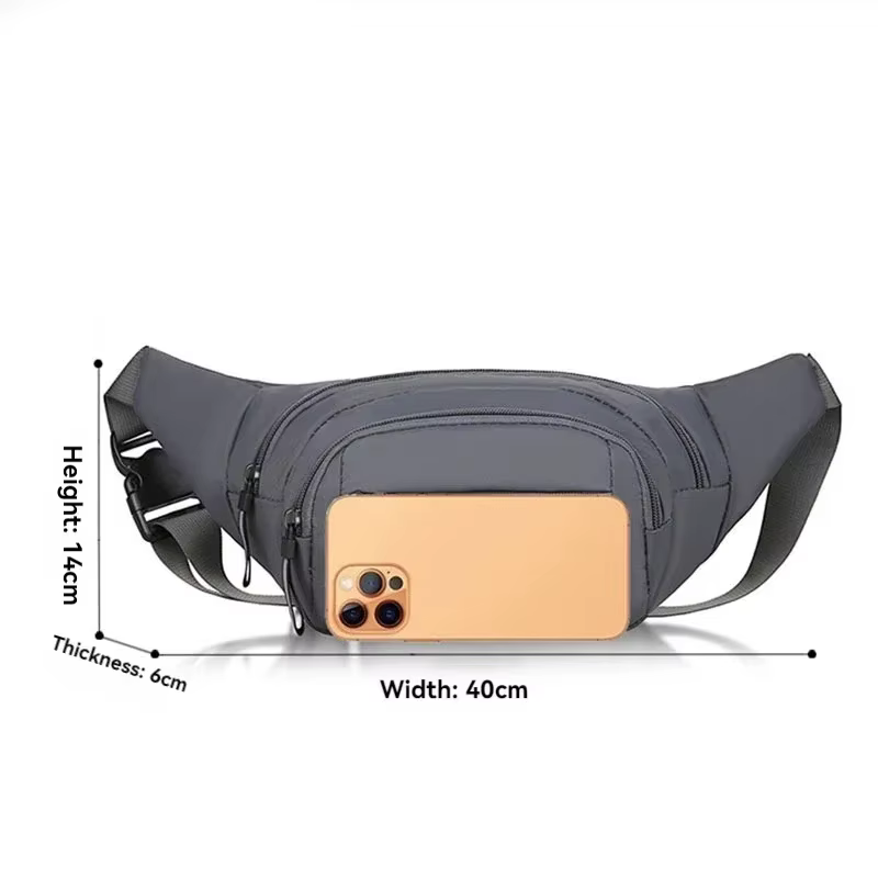Hommes toile Fanny taille Packs unisexe ajustement taille sac Mobile Sports en plein air course Anti-vol Ultra mince Invisible taille sac