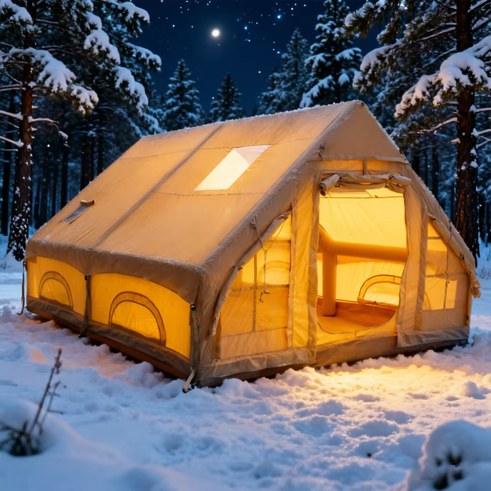 Grande tente de camping gonflable pour 4 à 8 personnes
