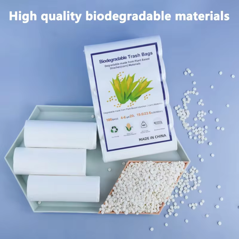 100 sacs poubelles jetables biodégradables et compostables de 2