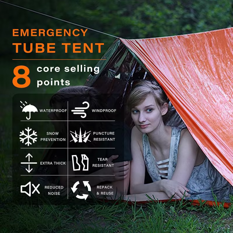 Kit de tente de survie d'urgence