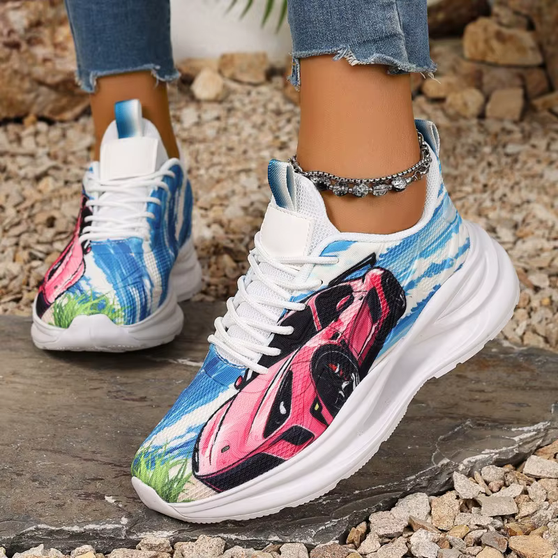 ELUVA mode baskets pour dames chaussures de marche confortables anti-dérapant respirant