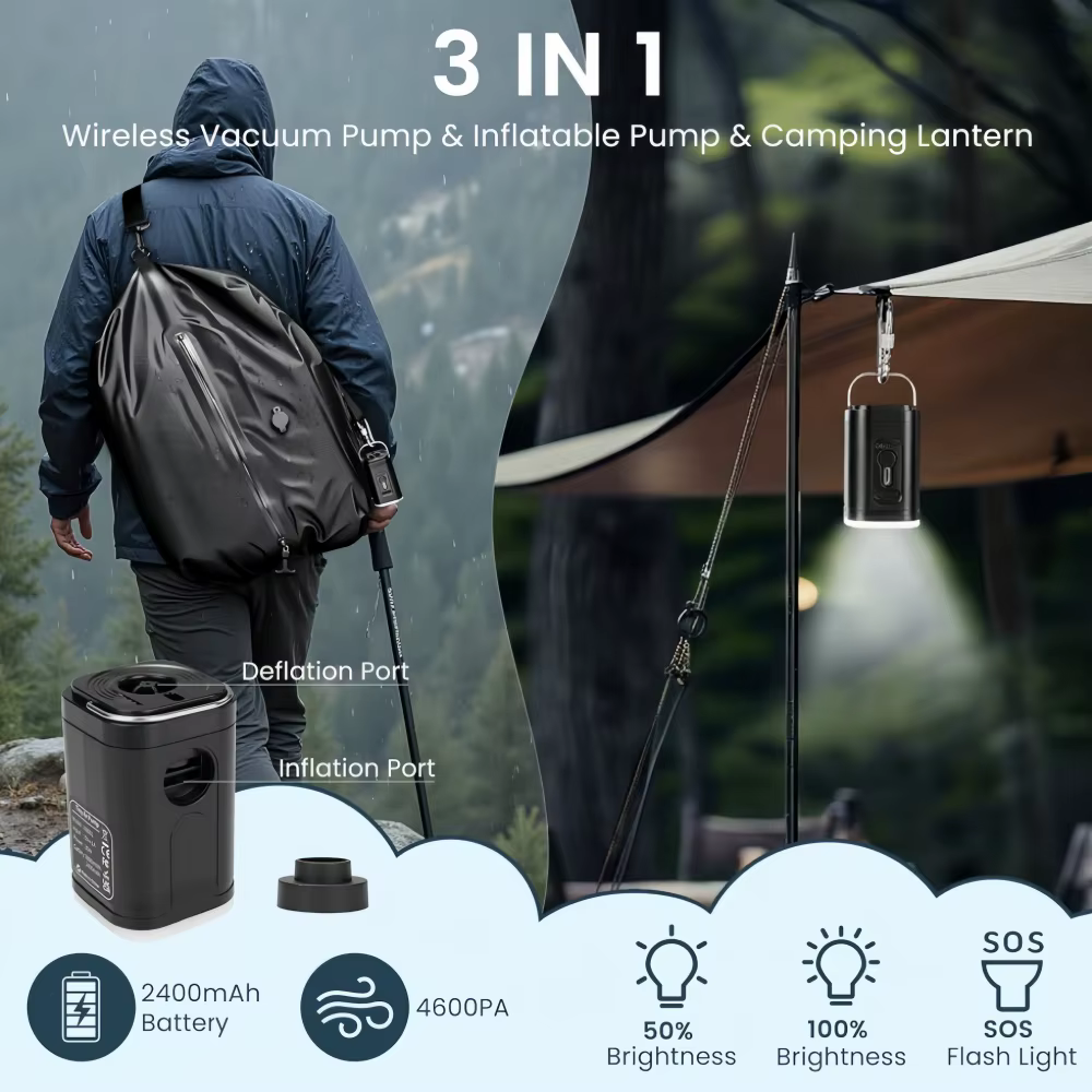 Sacs de rangement sous vide 34L pour voyage, sacs de compression réutilisables pour l'extérieur avec pompe à air, organisateurs de vêtements, cubes d'emballage
