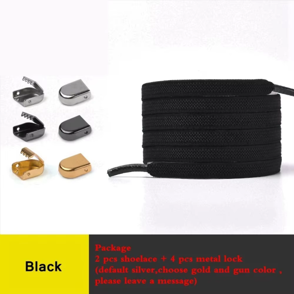 1 paire de lacets élastiques sans nœud pour baskets de loisirs en extérieur