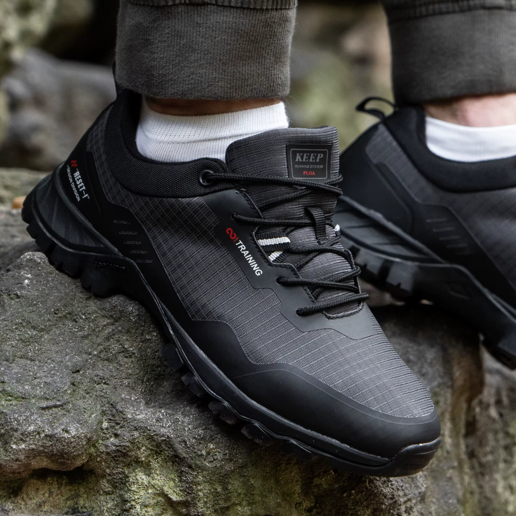 Baasploa hommes nouvelles chaussures de randonnée en plein air imperméable résistant à l'usure antidérapant baskets