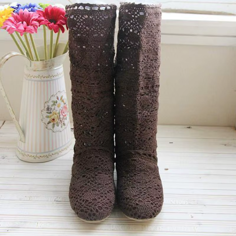 Bottes Creuses Respirantes pour Femme