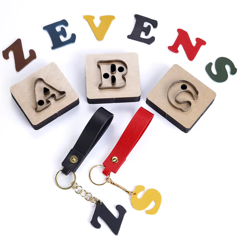 Matrice de découpe de 26 lettres pour outil de suspension du cuir, papier Scrapbooking, moule de découpe, bricolage artisanat du cuir, matrice de l'alphabet majuscules