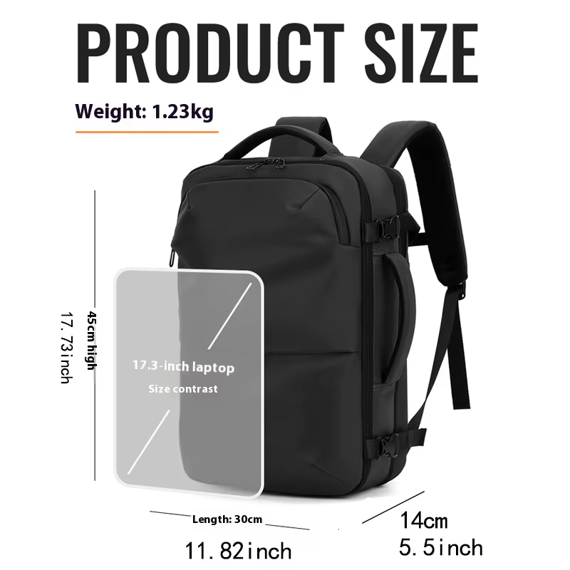 Sac à dos pour hommes, sac de voyage multifonctionnel, compression sous vide, étanche, voyage d'affaires, nouveau sac à dos pour ordinateur, grande capacité