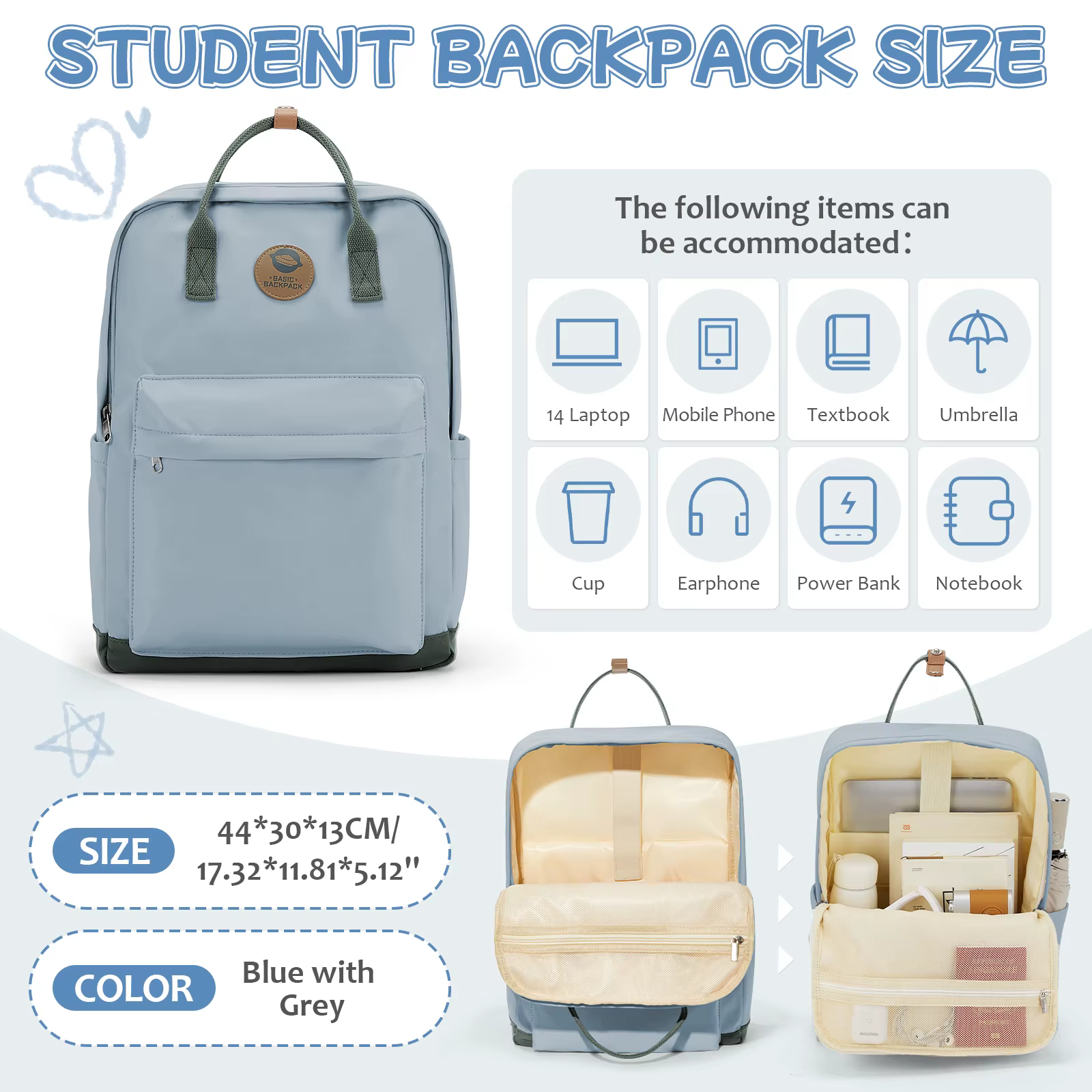 Sacs à dos scolaires pour filles, sacs d'école mignons pour adolescentes, sacs à dos pour femmes, sac à bandoulière décontracté, sac à dos pour ordinateur portable, sac de voyage