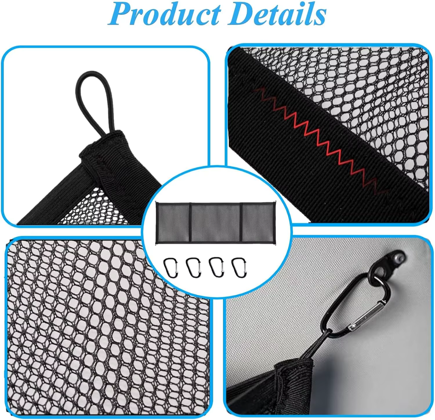 Sac de rangement en filet pour toit de camping-car