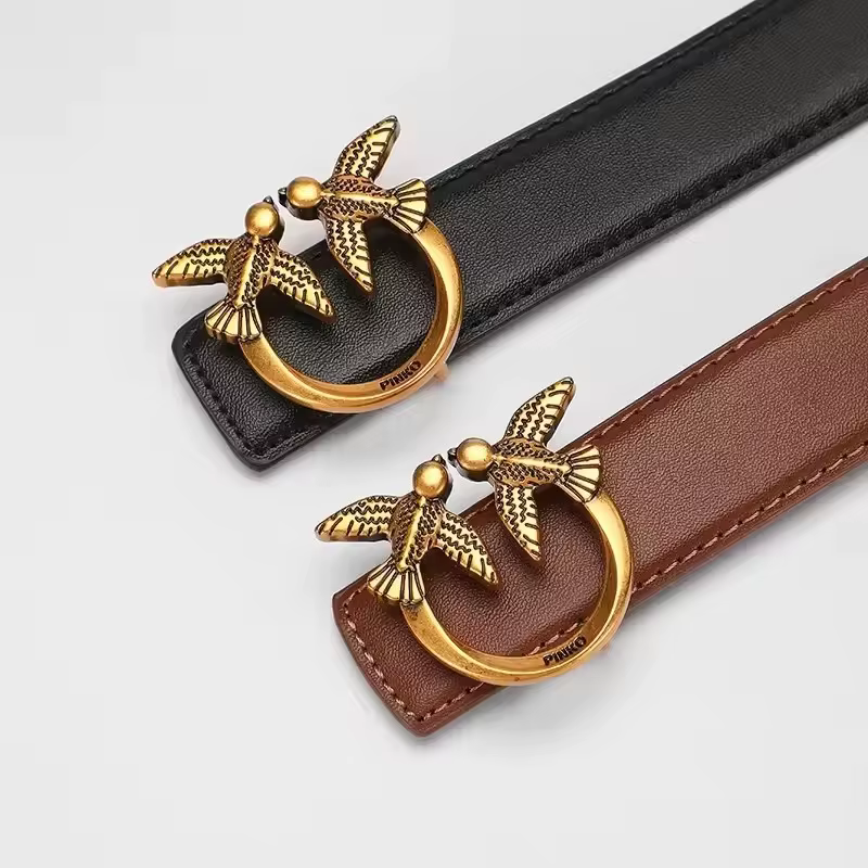 Ceinture pour femme Pinko, accessoire de mode luxueux et minimaliste avec perles, idéal pour le quotidien et les rendez-vous, sac vintage pour femme