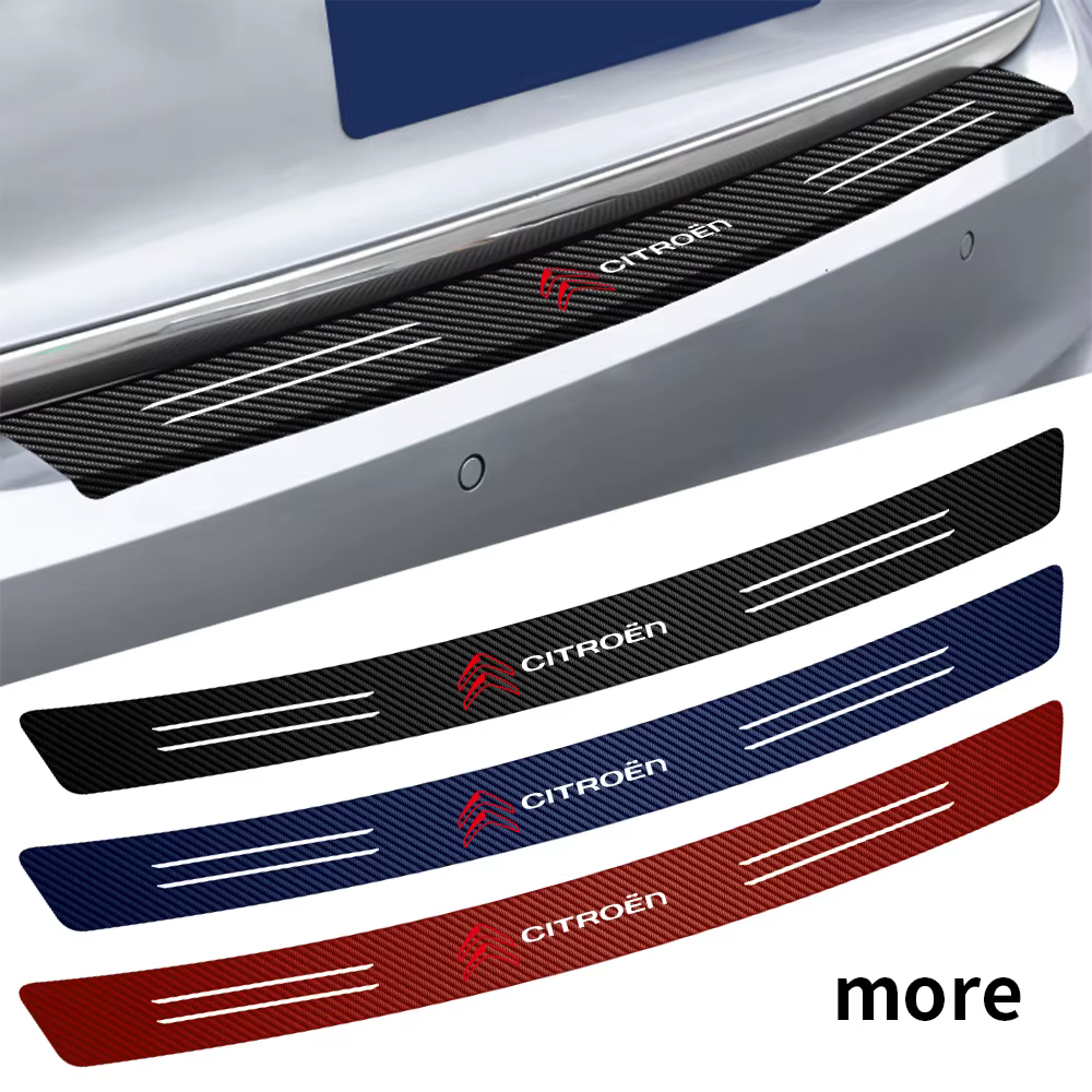 Accessoires de voiture, lèvre de queue de coffre, autocollants de protection en Fiber de carbone pour citroën C4 C3-XR C5 Aircross C6 c-quatre Picasso c-elysee C4L C3L