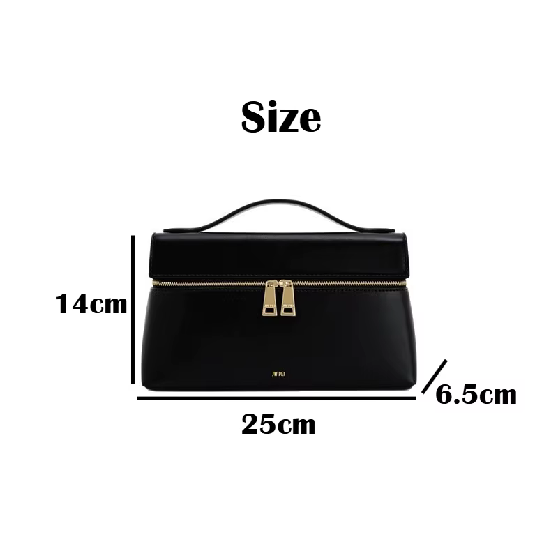 Sac à main en cuir véritable JW PEI Premium, sac à bandoulière pour femme de style minimaliste avec fermeture éclair. Sac bandoulière léger et tendance.
