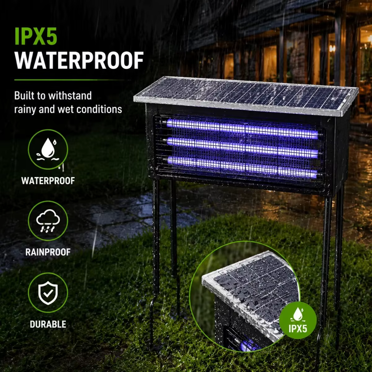 Lampe solaire anti-moustiques JOYINLED avec lumière