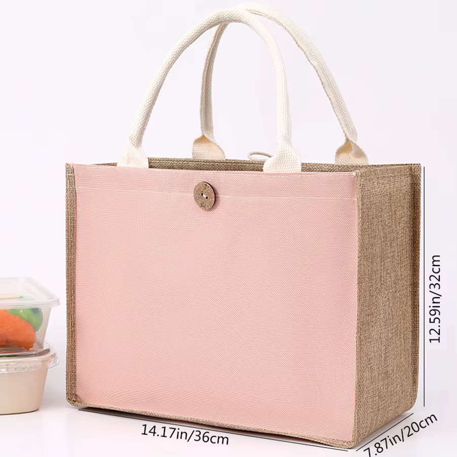 Sac en toile de chanvre comme souvenir, sac à main vierge en coton et chanvre jaune