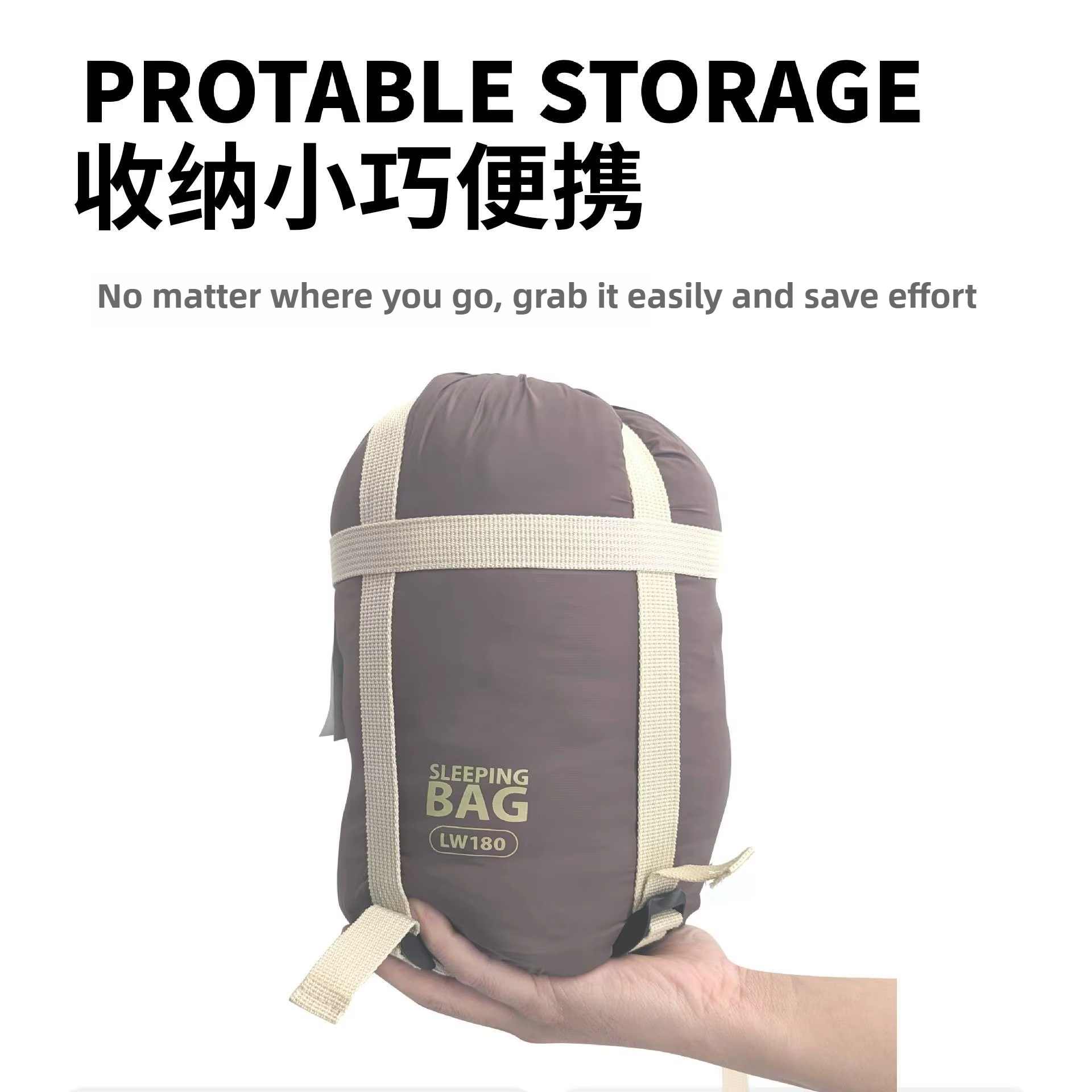 Mini sac de couchage adulte voyage alpinisme Camping en plein air vers le bas coton sac