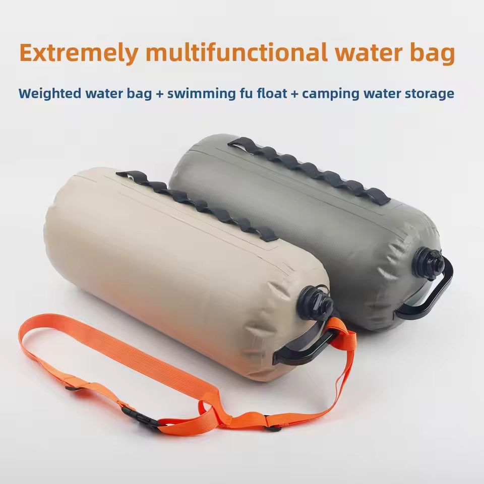 Bouée de natation multifonctionnelle, sac lesté flottant 10 kg en PVC gonflable pour kayak, bateau, tente