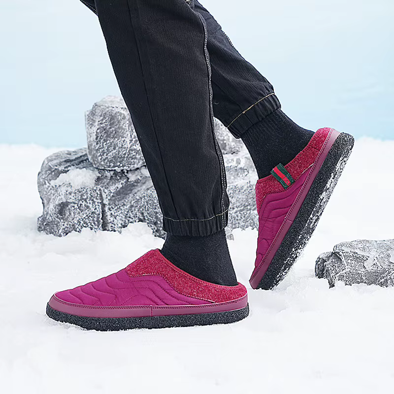 Chaussons de jardin imperméables pour hommes et femmes, chaussures à enfiler décontractées, coton chaud, intérieur, extérieur, mode, hiver, 2025