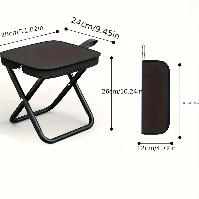 Tabouret de sac à dos pliable