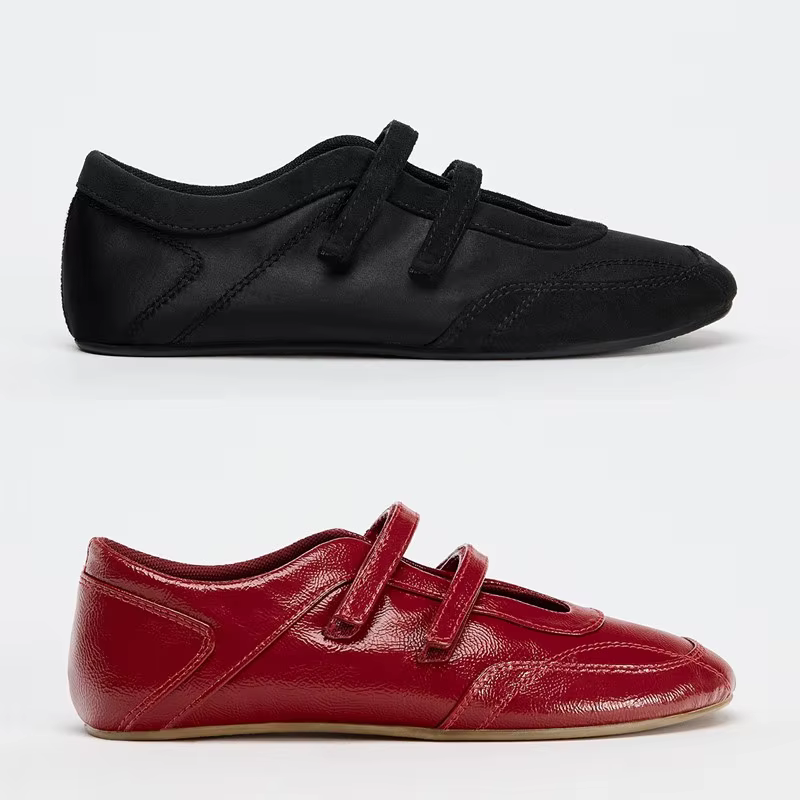 2025 femmes ballerines chaussures confortable en cuir décontracté concepteur baskets femmes printemps automne peu profond mocassins Zapatos De Mujer