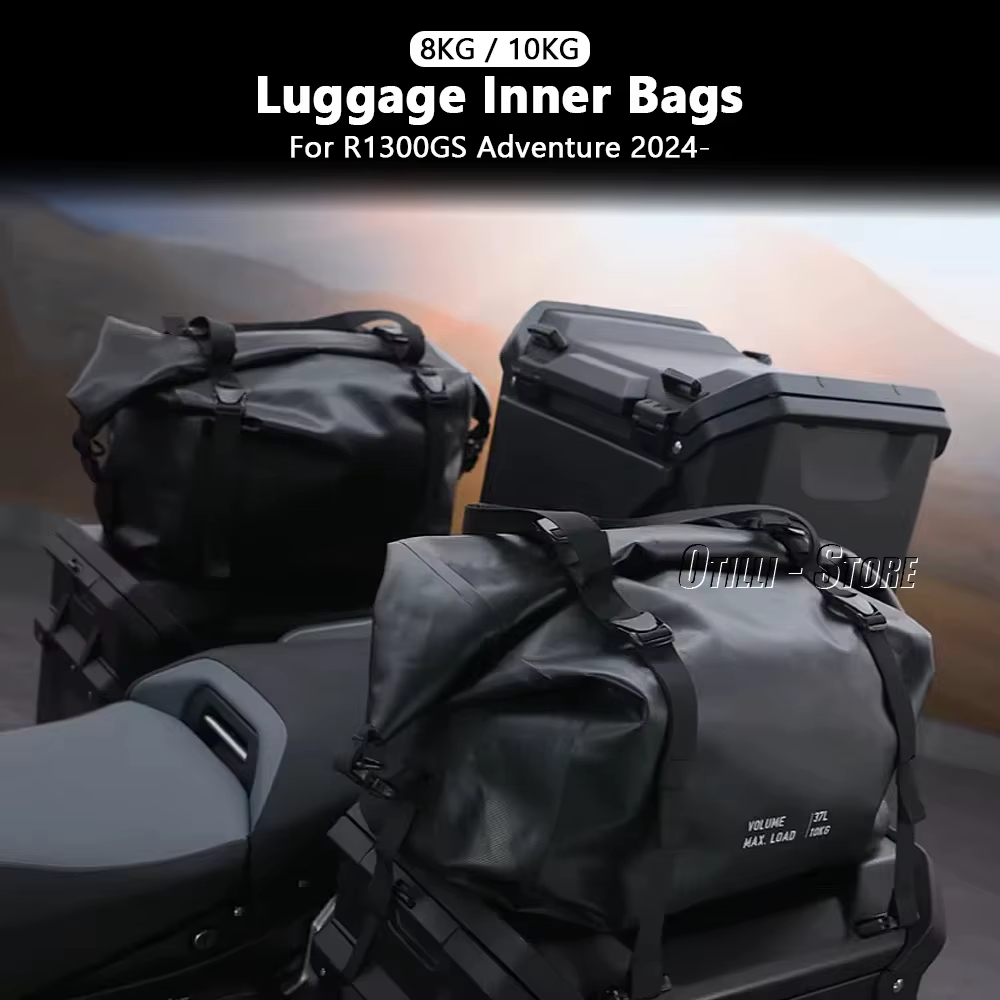 Sac intérieur noir pour bagages de moto, pour BMW R1300GS ADVENTURE R 1300 GS Adventure 1300GSA, sacs supérieurs en aluminium
