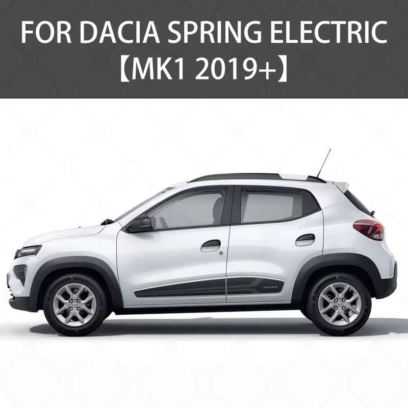 Visière de fenêtre de voiture pour Dacia Spring Electric 2019 +, abri d'auvent, pare-brise, fenêtre latérale, protection contre la pluie, accessoires d'ombrage, style de voiture