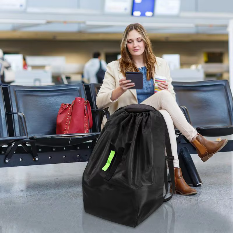 Sac de voyage pour siège de voiture, housse de siège d'auto robuste, sac de voyage étanche, accessoires de porte-bébé spacieux pour la famille et les adolescents