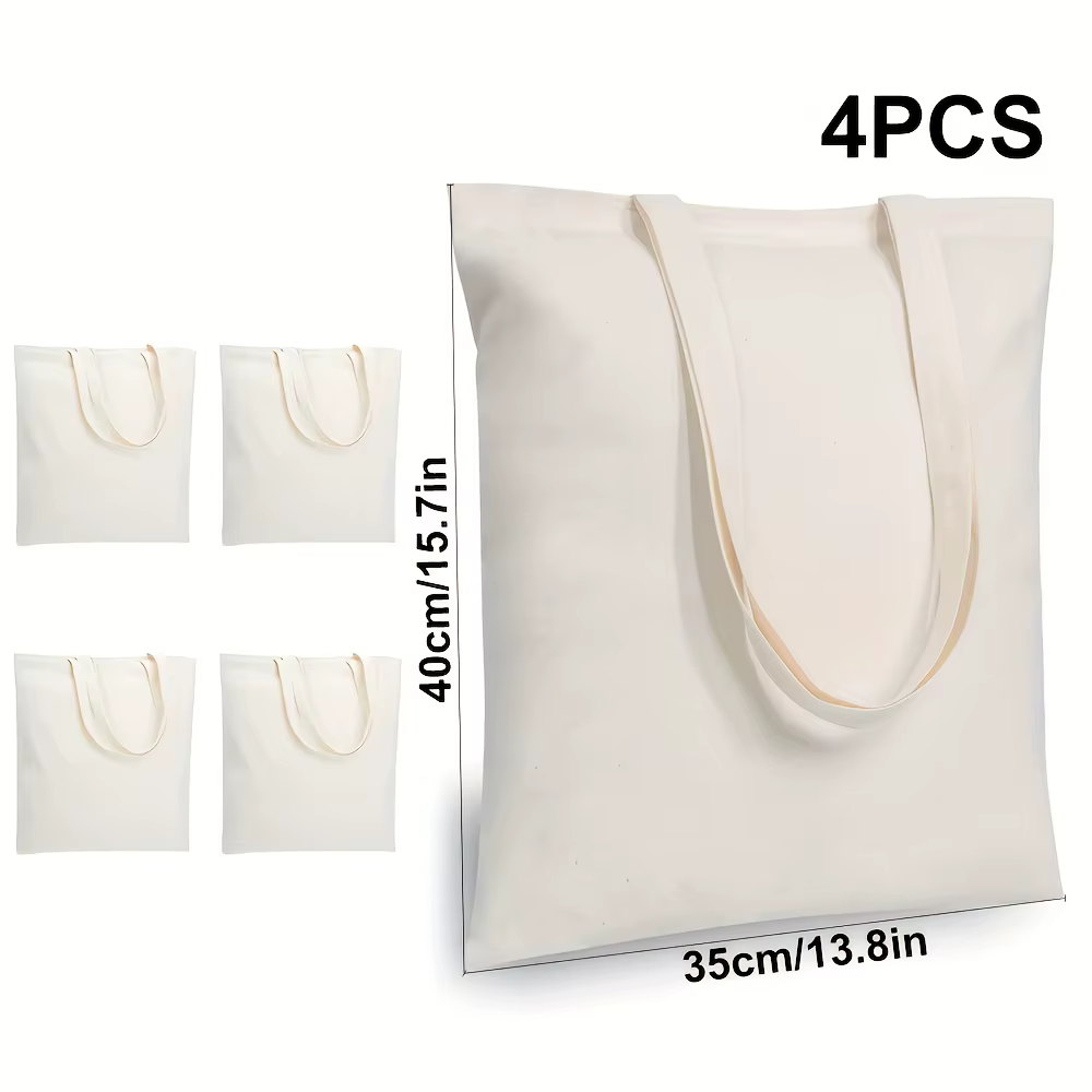 4 | 6 | 8 | Paquet de 12 sacs fourre-tout économiques en coton, sacs en tissu d'épicerie légers et moyens réutilisables, adaptés au bricolage et au publicité