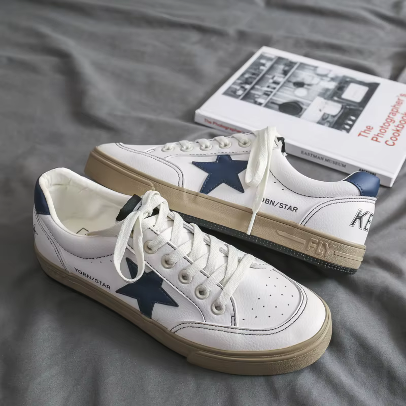 Chaussures de skate rétro blanches Star 2026 – Nouveauté été
