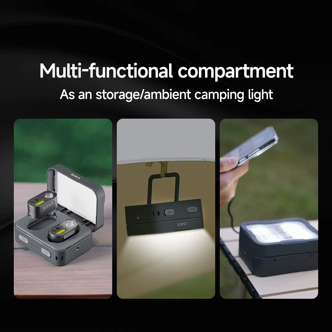 ATuMan DUKA MH1 Kit de lampe frontale multifonctionnelle USB Rechargeable Portable puissant Led Cob capteur de mouvement