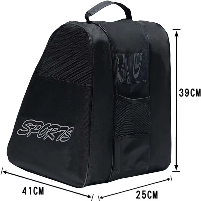 Sac de patins à roulettes Portable, sac de patinage sur glace, grande capacité, respirant, sac de rangement pour patins en ligne pour enfants, sac de chaussures de patinage