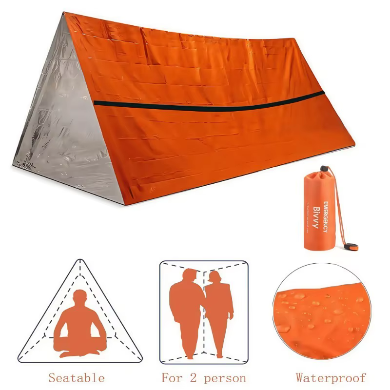 Kit de tente de survie d'urgence