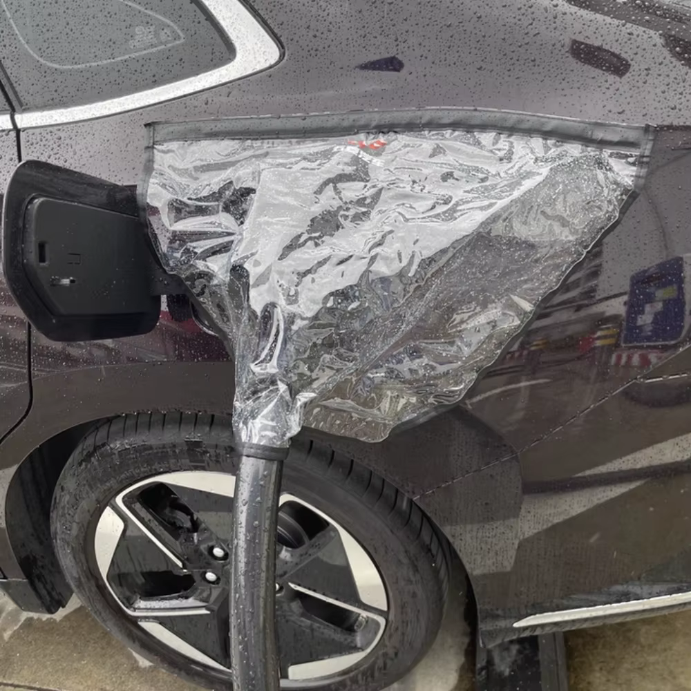 Port de chargement de voiture électrique, housse de pluie, étanche à la poussière, pour chargeur EV, couverture d'énergie, accessoires de Protection contre la neige pour l'extérieur