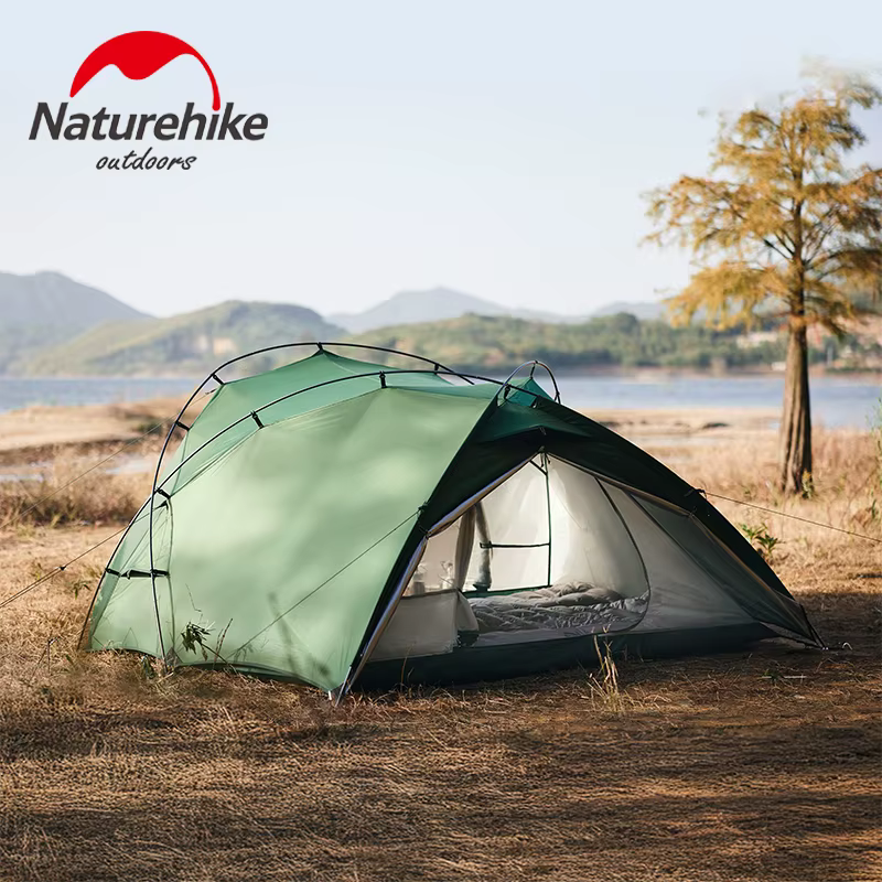 Naturehike Hillock 6 tente de camping pour 2 personnes étanche PU2000mm UPF50 + abri solaire une pièce un salon