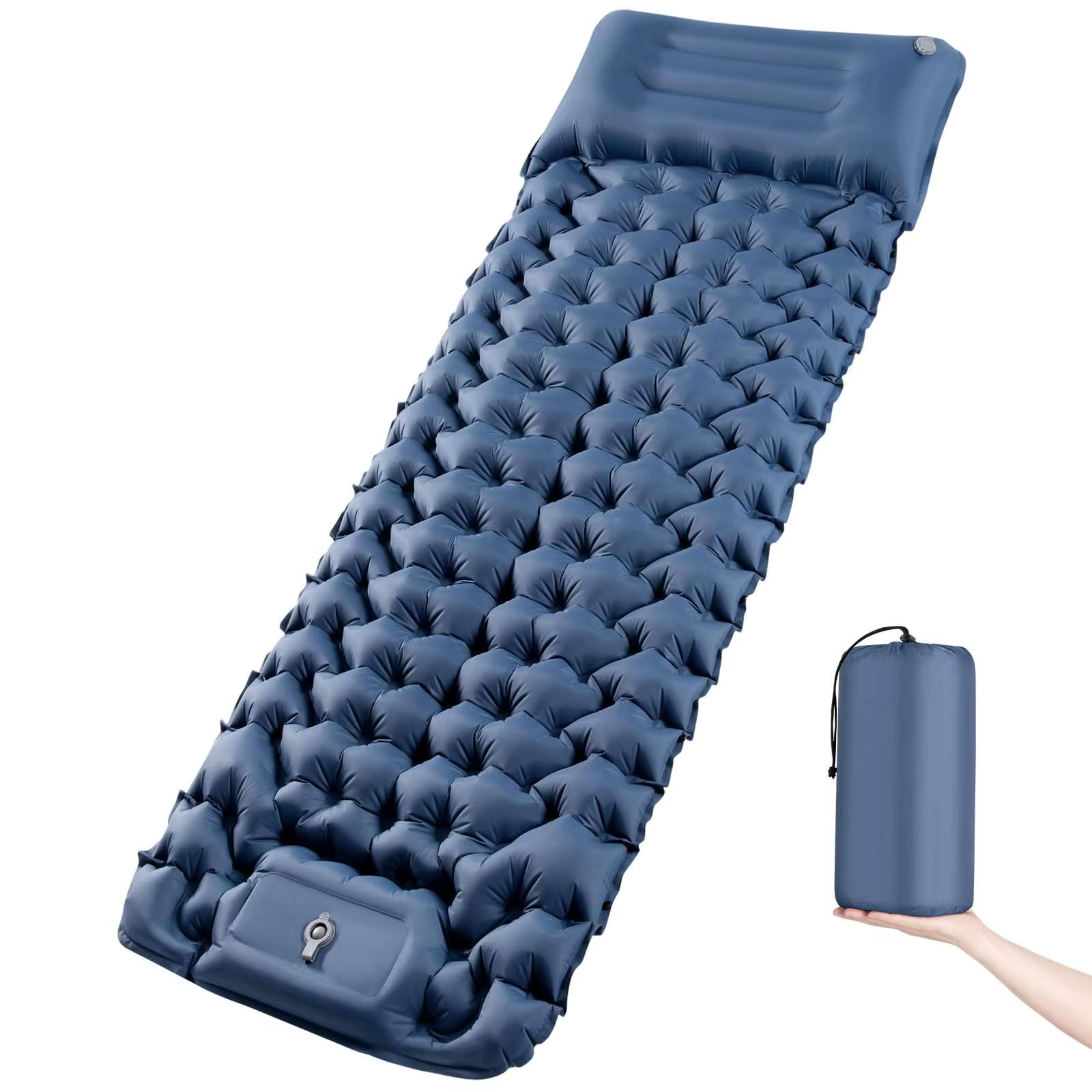 Matelas gonflable de camping extérieur avec oreillers