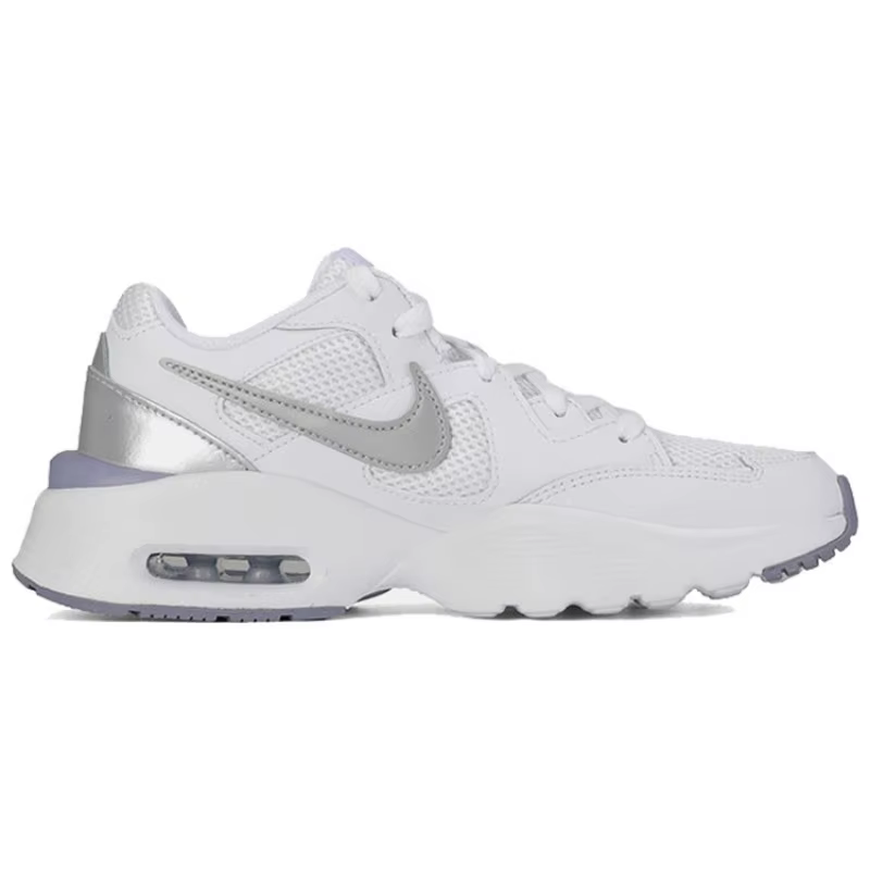 Nike Air Max Fusion Cream White pour femmes, baskets basses rétro rembourrées, respirantes, résistantes à l'usure, pour les déplacements urbains quotidiens, CJ1671-105