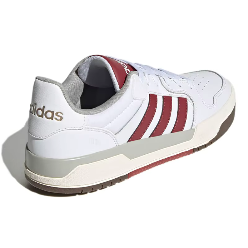 Baskets de skate classiques bicolores blanc et rouge