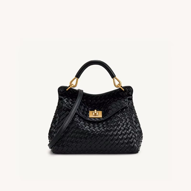 Sac à main Lucia Lock de JW PEI, unique et élégant, sac bandoulière en cuir véritable, haut de gamme et polyvalent