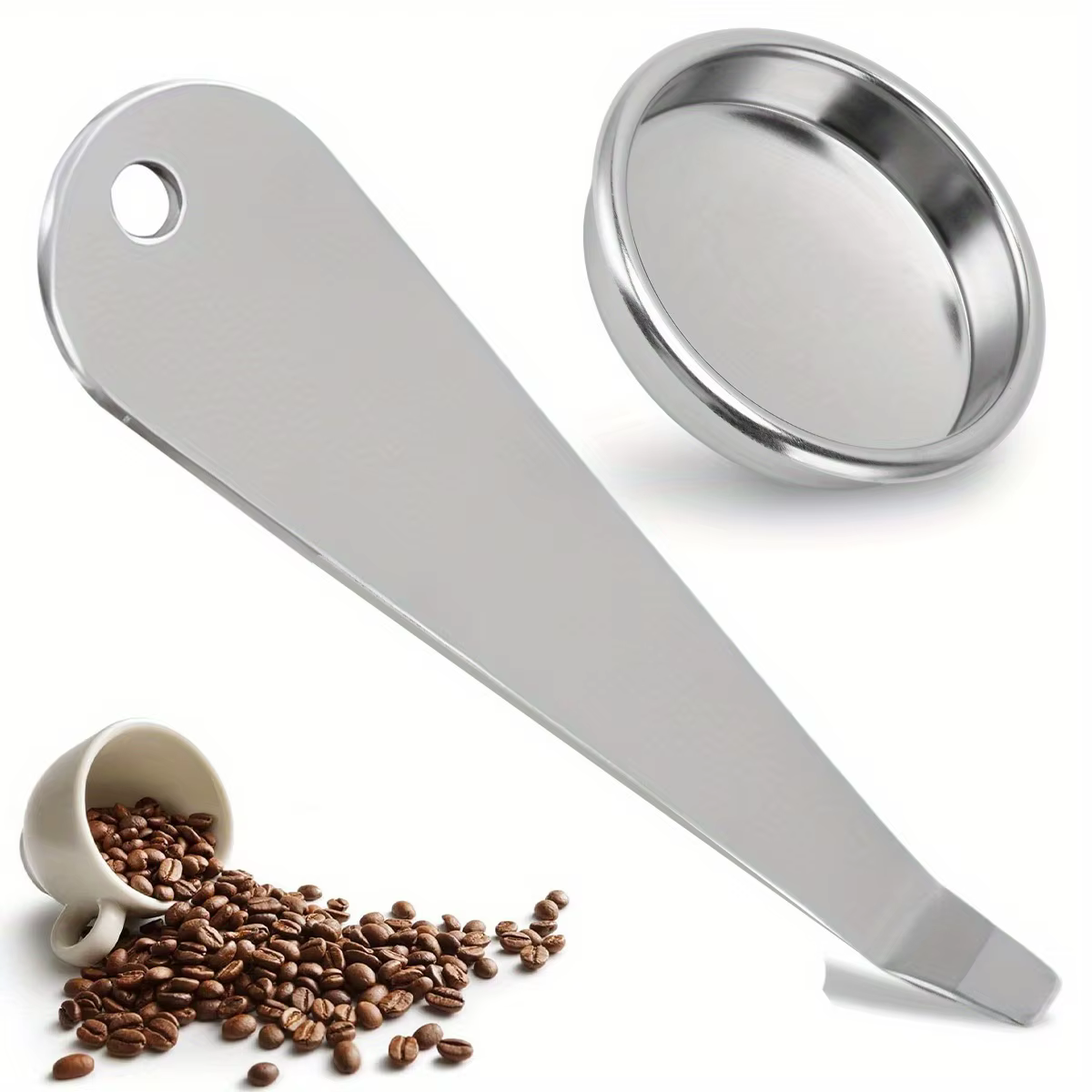 Ensemble d'accessoires pour Machine à café, 2 pièces, comprenant un filtre aveugle et un panier de filtre, outil de retrait pour Machine à café expresso