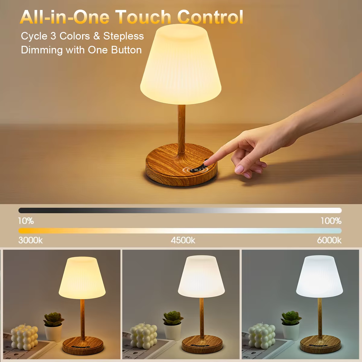 Lampe de douche pour intérieur de salle de bain, lampe de bain USB rechargeable sans fil, petite lampe de nuit relaxante pour spa, pour salle de bain