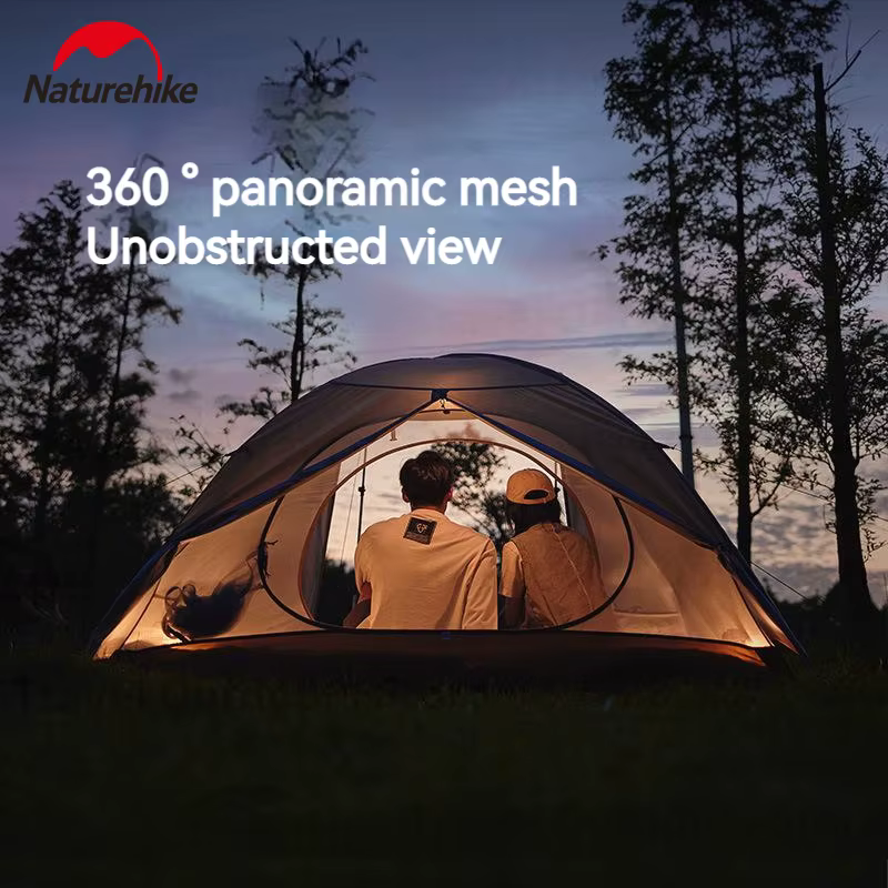 Tente de camping ultralégère Naturehike UPF50+ pour 2-3 personnes