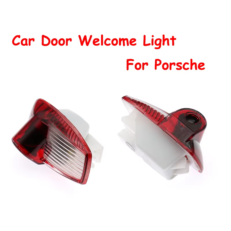 Lumière de bienvenue LED pour voiture pour Panamera 970 Boxster 986 987 Cayman 911 996 997 Projecteur de porte Lampe d'ambiance Décoration de voiture