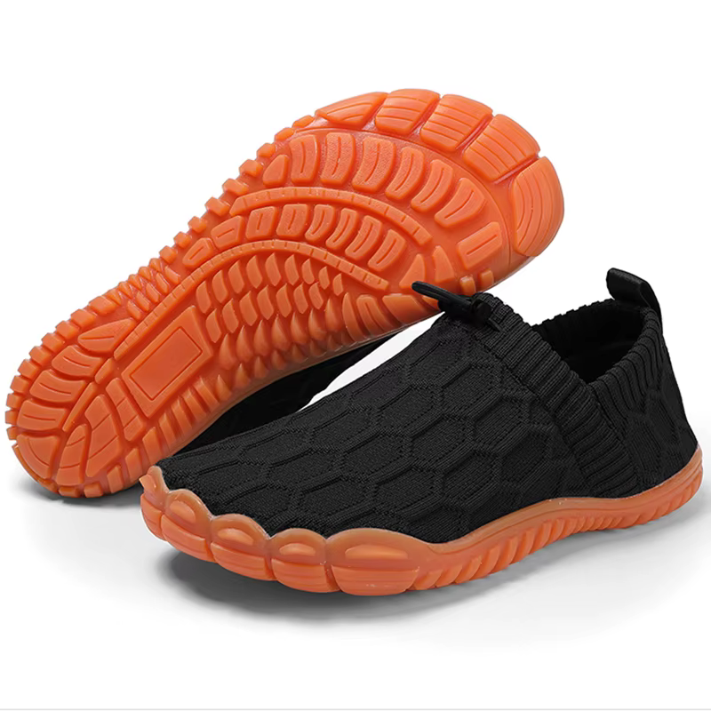 Chaussures minimalistes à bout large pieds nus