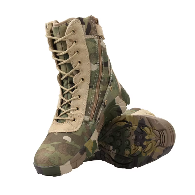 Jungle CamSolomon-Bottes de randonnée légères camouflage pour hommes et femmes