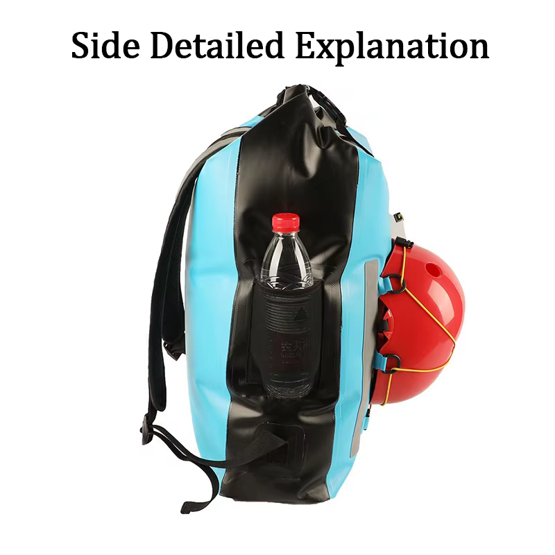 Sac à dos étanche 30L pour activités de plein air-sac de sport de séparation sèche et humide avec bandes réfléchissantes