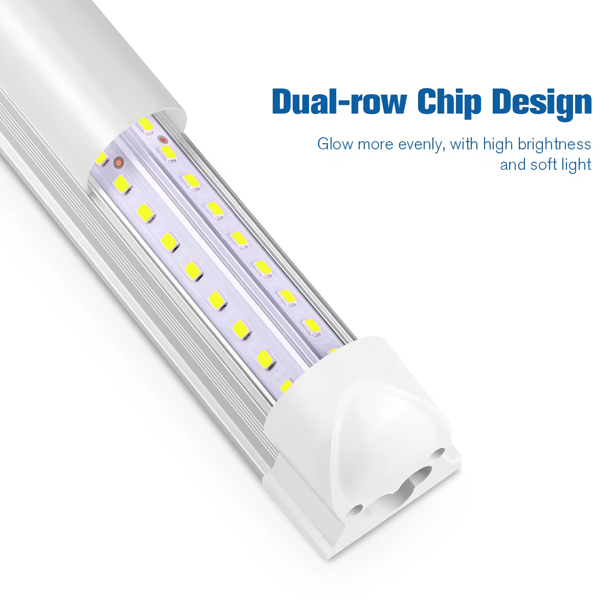 T8 LED Tube lampe 220V 50CM barre lumineuse LED pour maison armoire Garage entrepôt éclairage lampe de nuit avec prise d'alimentation ue