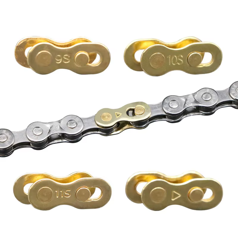 5 paires de joints de connecteur de maillon de chaîne de vélo, boutons magiques, maillons principaux rapides de vitesse de cyclisme pour vélo de montagne 6/7/8/9/10/11/12 S