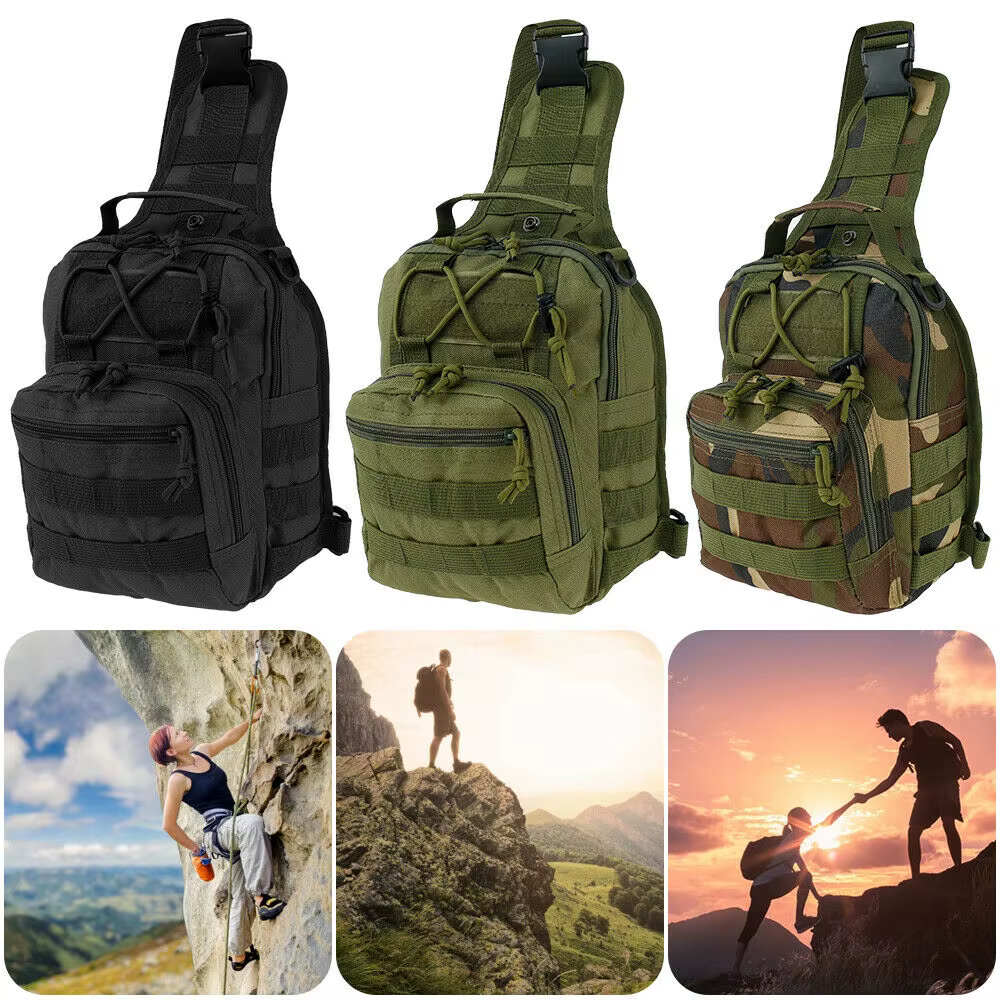 Sac à bandoulière d'extérieur, sac à bandoulière étanche, sac de poitrine, sac à main de vélo de sport de plein air pour hommes